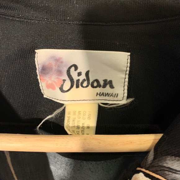 VTG Rare Sidan Hawaiian Shirt chrysanthemum floral - Picture 7 of 11